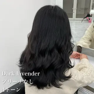 セミロング カラー NAMI🤎ブラウン &ミルクティー🤍のヘアスタイル