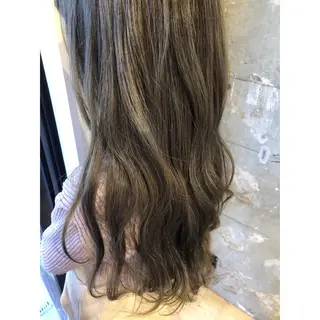 ロング カラー パーソナルカラー診断 できます 木曽 主博のヘアスタイル