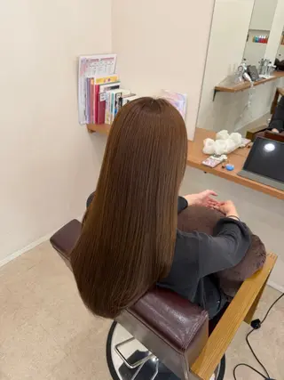 ロング カラー mei/艶髪/透明感 /暗髪/ヘアセットのヘアスタイル