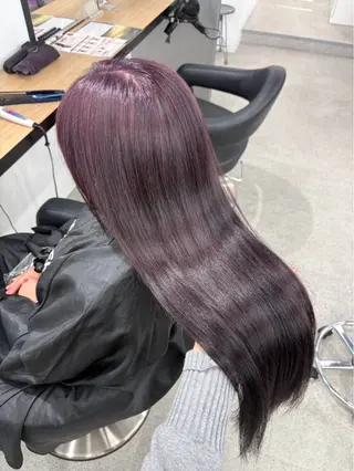 ロング miku/ラベンダー 透明感カラー🪻❤︎のヘアスタイル