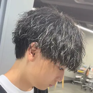 ミディアム カラー ヘアアレンジ メンズ fifth 石川 凪のヘアスタイル