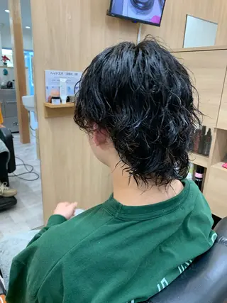 ミディアム パーマ 曽我 夏生のヘアスタイル