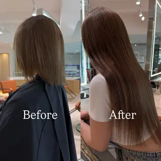 ロング カラー シールエクステ特化 ハイトーン、NANAのヘアスタイル