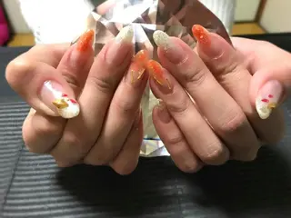 ネイル モチの良さ◉ フィルインネイル♡のネイルデザイン