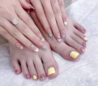 ネイル Aura  Nail 長さだし/パラジェルのネイルデザイン