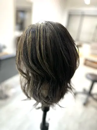 ミディアム カラー 福西晃希 【艶髪・髪質改善】のヘアスタイル