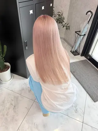ロング カラー 🌺ハイトーン🌺 矢葺 なぎさ🌺🌺のヘアスタイル
