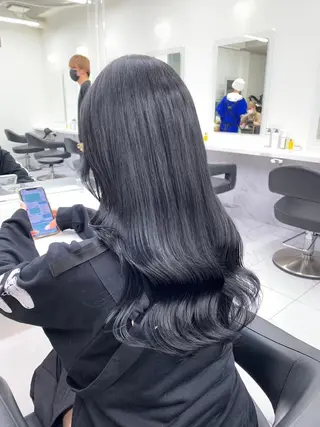 セミロング カラー パーマ ヘアアレンジ メンズ 韓国系🇰🇷🩶 艶暗髪/MEIのヘアスタイル