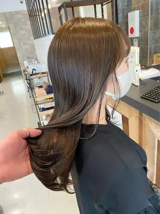 セミロング カラー The C 海老名 SHUREIのヘアスタイル