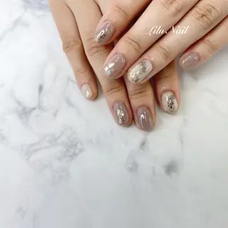ネイル モチの良さ◉ フィルインネイル♡のネイルデザイン