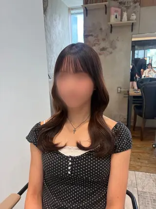 セミロング 志波 珠音のヘアスタイル