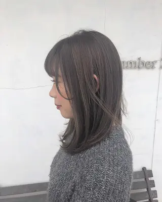 セミロング 遠藤 和美のヘアスタイル