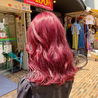 セミロング カラー 色落ちまで可愛い🧚 心斎橋hikaruのヘアスタイル