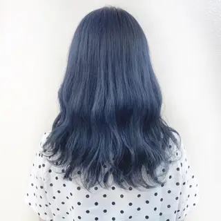 セミロング カラー ヘアアレンジ 💕上野美容師☁ ブリーチ💖サワのヘアスタイル