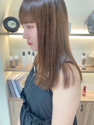ミディアム パーマ -福岡博多筑紫口- 大津成美のヘアスタイル