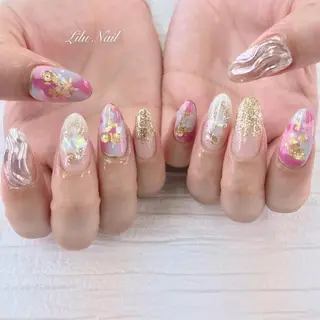 ネイル モチの良さ◉ フィルインネイル♡のネイルデザイン