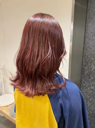 セミロング カラー ヘアアレンジ ボブ /ニュアンス/ satomi🧸💖のヘアスタイル