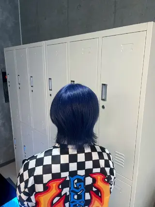 カラー ショート 地雷系🎀ハイトーン 💙荒川結星のヘアスタイル