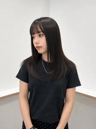 ロング カラー keshiki 大名のヘアスタイル