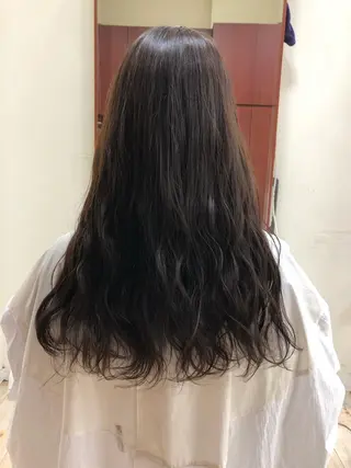 ロング カラー 縮毛矯正/髪質改善 白髪ぼかし/裕香のヘアスタイル