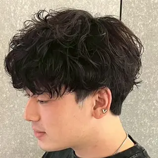 パーマ メンズ 【束感セット】 あおいのヘアスタイル