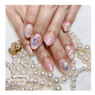 ミディアム ネイル 🐾enen style 🐾のネイルデザイン