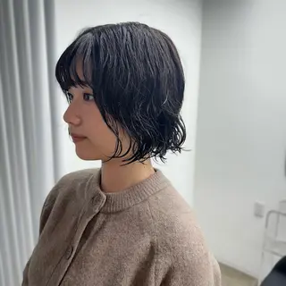 ショート カラー パーマ 相談しながら決めるボ ブ・ショート/ERIのヘアスタイル