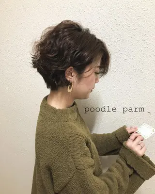 ショート カラー パーマ ツキノキ　ミナ 8月から西梅田店のヘアスタイル