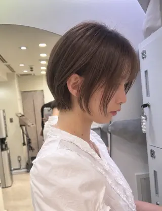 ショート 韓国ヘア🇰🇷／ 艶カラー鈴木萌愛🩶のヘアスタイル