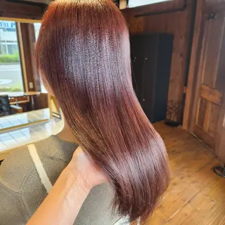 カラー セミロング シールエクステ🎀 ホシノ🕒ユウカのヘアスタイル