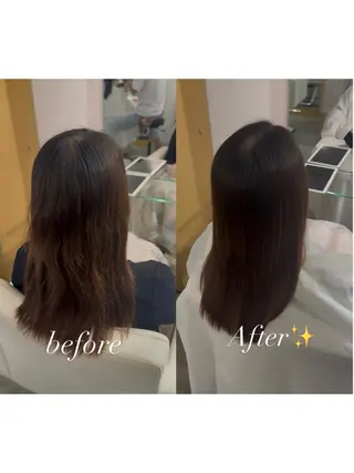 ロング 原宿♡縮毛矯正♡透明 感カラー【MAYU】のヘアスタイル