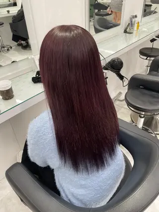 ロング カラー トレンド暖色ヘア🍒 miu🍒のヘアスタイル