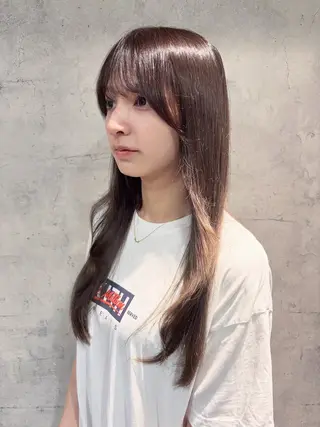 セミロング カラー パーソナルカラー 診断🍀マリンのヘアスタイル