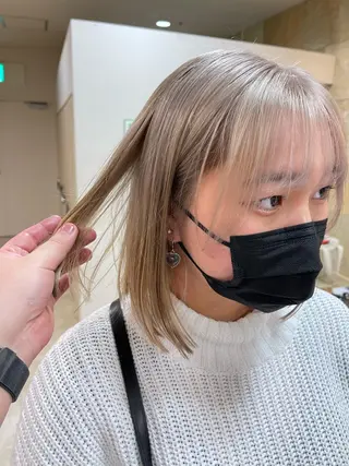 ショート カラー 髪質改善・縮毛矯正 年間1500名担当♪のヘアスタイル