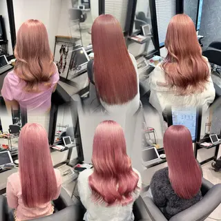 セミロング カラー ai 梅田/暖色カラーのヘアスタイル