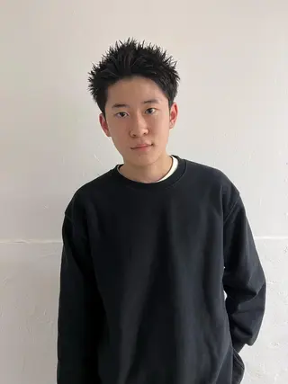 ショート メンズ メンズ専門ブリー チカラー⚡️リュウジのヘアスタイル