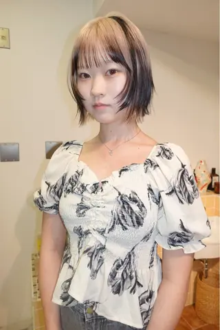 ショート カラー sakura🌸 レイヤー/韓国ヘアのヘアスタイル