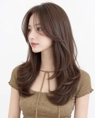 ロング カラー 銀座/モテ🤍垢抜け レイヤー/ナナコのヘアスタイル