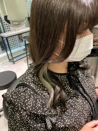 ロング カラー 髪質改善艶髪特化 二瓶 海人のヘアスタイル