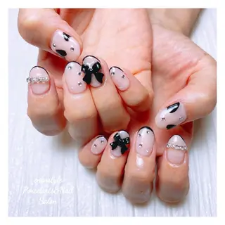 ミディアム ネイル 🐾enen style 🐾のネイルデザイン