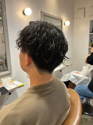 パーマ メンズ 安田 妃良のヘアスタイル