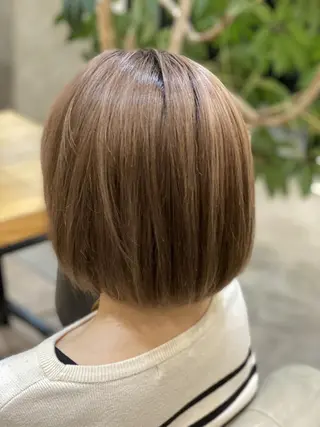 ショート 似合わせ透明感カラー 宇治　ヤマノのヘアスタイル