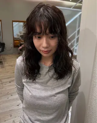 ミディアム パーマ /emiのヘアスタイル