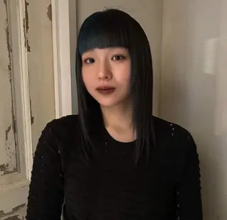 ミディアム カラー 笹原 叶のヘアスタイル