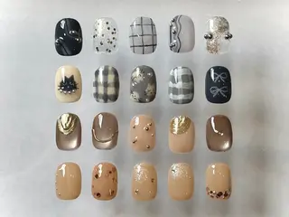ネイル Sun Brown Mireiのネイルデザイン