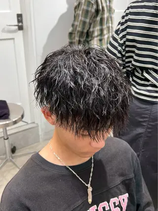 パーマ メンズ シオン/ メンズ パーマ/名古屋駅のヘアスタイル