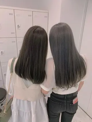 ロング カラー ヘアアレンジ ダブルカラー｜ なおき｜池袋美容師のヘアスタイル