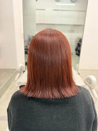 ミディアム 髪質改善×ブリーチ なしカラー/桃愛のヘアスタイル
