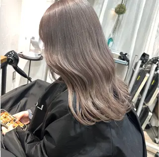 ロング カラー 縮毛/透明感カラー Mariamu🫧のヘアスタイル