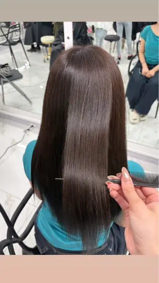 ロング マツエク/レイヤー カット あんじゅのヘアスタイル